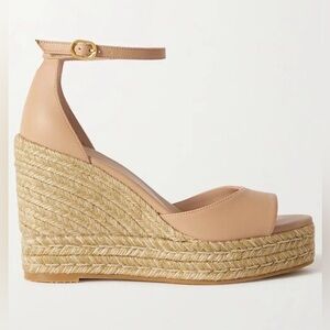 Stuart Weitzman Women’s Nudistia Espadrille Wedge Platform Size 9.5